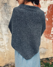Load image into Gallery viewer, TRIANGLE SHAWL SCARF - DARK GREY
