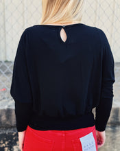 Load image into Gallery viewer, FREE PEOPLE: MOXIE LONG SLEEVE TOP - BLACK
