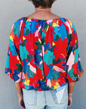 Load image into Gallery viewer, ABSTRACT PRINT FLOWY BLOUSE - MULTI

