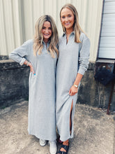 Load image into Gallery viewer, Z SUPPLY: ASPEN MAXI SWEATSHIRT DRESS - CLASSIC HEATHER GREY
