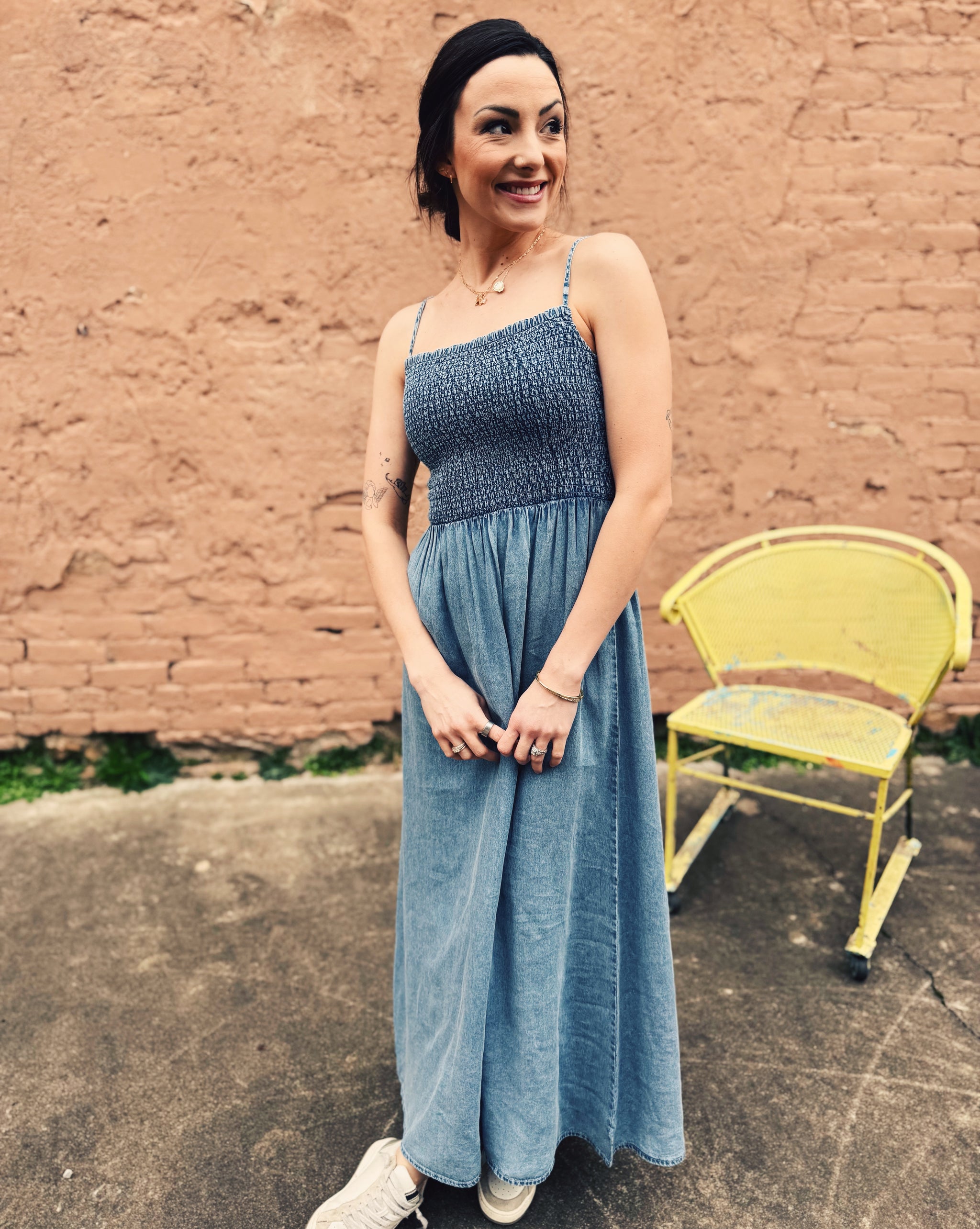 chinese dress ladies Willow Maxi Dress Navy L
