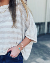 Load image into Gallery viewer, SADIE &amp; SAGE: BILLIE DOLMAN SLEEVE TOP - CREAM/TAUPE
