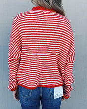 Load image into Gallery viewer, THE PERFECT CARDIGAN - RED STRIPE
