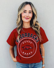 Load image into Gallery viewer, GAMEDAY SOCIAL: SAYLER STAR TEE - RED
