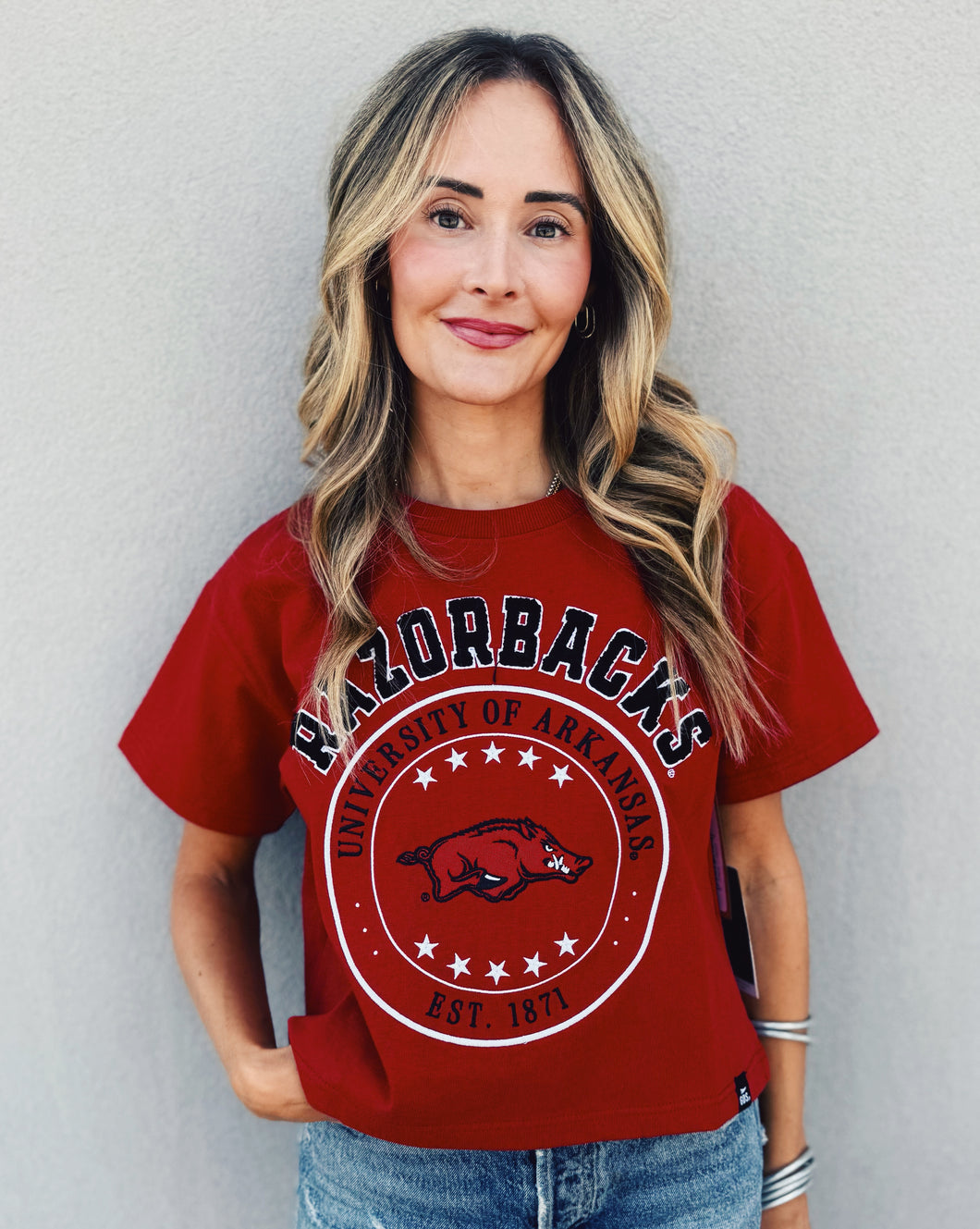 GAMEDAY SOCIAL: SAYLER STAR TEE - RED