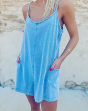 Load image into Gallery viewer, Z SUPPLY: GO EASY JERSEY DENIM ROMPER
