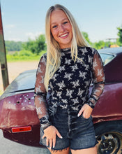 Load image into Gallery viewer, FREE PEOPLE: TWO TONE LADY LUXE TOP - BLACK COMBO

