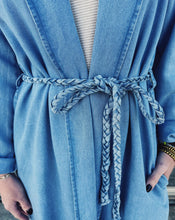 Load image into Gallery viewer, SADIE &amp; SAGE: IT'S POURING DUSTER - LIGHT CHAMBRAY
