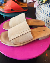 Load image into Gallery viewer, FREE PEOPLE: VERONA SLIDE SANDAL OILED SILT SUEDE
