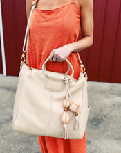 Load image into Gallery viewer, HOBO: SHEILA LARGE SATCHEL WITH CHARM - STONEWASH
