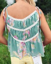 Load image into Gallery viewer, SADIE &amp; SAGE: DESERT ROSE FLORAL TANK - SAGE
