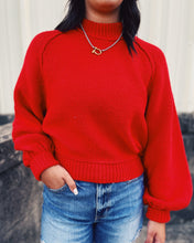 Load image into Gallery viewer, FREE PEOPLE: RILEY PULLOVER - FIREY RED
