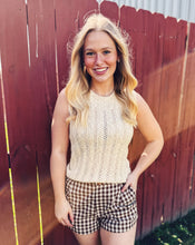Load image into Gallery viewer, SADIE &amp; SAGE: MONTANA OPEN KNIT SWEATER VEST CREAM
