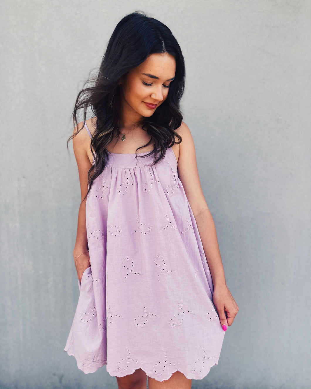 DELUC: MAAR DRESS - LILAC (M)