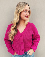 Load image into Gallery viewer, Z SUPPLY: FLEUR CARDIGAN - MAGENTA
