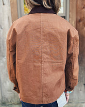 Load image into Gallery viewer, SADIE &amp; SAGE: VINEYARDS BARD JACKET - CAMEL BARN JACKET
