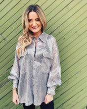 Load image into Gallery viewer, FREE PEOPLE: DISCO MARGARITA BUTTON DOWN - ROCKET
