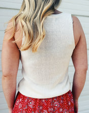 Load image into Gallery viewer, SADIE &amp; SAGE: AMERICAN SPIRIT SWEATER TANK - IVORY
