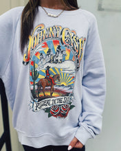 Load image into Gallery viewer, DAYDREAMER: VINTAGE SWEATSHIRT - JOHNNY CASH GHOST RIDERS LAVENDER
