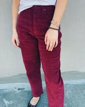Load image into Gallery viewer, DAZE: WESTWARD BARREL LEG - MERLOT

