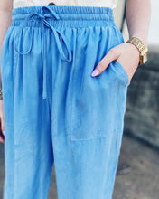 Load image into Gallery viewer, LUCY PARIS: GRADY RELAXED PANT - PERIWINKLE
