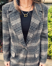 Load image into Gallery viewer, Z SUPPLY: KINGSTON RELAXED PLAID BLAZER - LATTE
