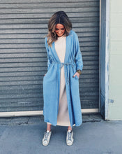 Load image into Gallery viewer, SADIE &amp; SAGE: IT'S POURING DUSTER - LIGHT CHAMBRAY
