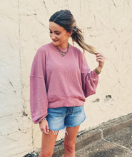 Load image into Gallery viewer, FREE PEOPLE: SKYLINE TEE - ROSE RAISIN
