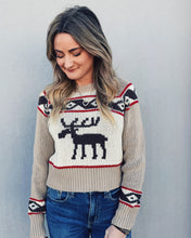 Load image into Gallery viewer, MOOSE ON THE LOOSE SWEATER - TAUPE
