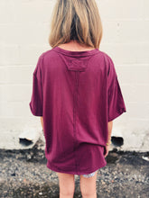 Load image into Gallery viewer, FREE PEOPLE: NINA TEE - MAROON
