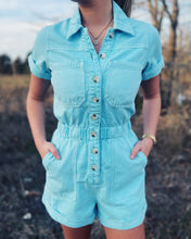 Load image into Gallery viewer, SHOW ME YOUR MUMU: CANNON ROMPER - SPRING BLUE
