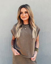Load image into Gallery viewer, SADIE &amp; SAGE: LITTLE GAMES TOP - WASHED TAUPE (M)
