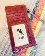 Load image into Gallery viewer, HOBO: CARTE CARD CASE - MAUVE TOOLED LEATHER
