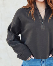 Load image into Gallery viewer, FREE PEOPLE: CELESTE QUARTER ZIP - TEAK
