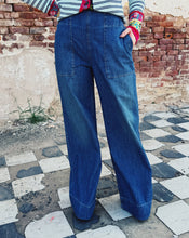 Load image into Gallery viewer, FREE PEOPLE: BREEZY DENIM PULL ON - COBALT
