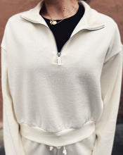 Load image into Gallery viewer, Z SUPPLY: DOWNTOWN HALF ZIP SWEATSHIRT - CLOUD
