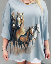 Load image into Gallery viewer, DAYDREAMER: ONE SIZE TEE - WILD HORSES
