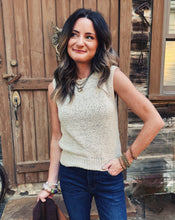 Load image into Gallery viewer, SADIE &amp; SAGE: WARM GESTURE SWEATER VEST - CREAM
