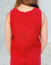 Load image into Gallery viewer, Z SUPPLY: SLOANE LINEN TOP - CHILI PEPPER
