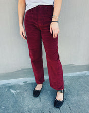 Load image into Gallery viewer, DAZE: WESTWARD BARREL LEG - MERLOT
