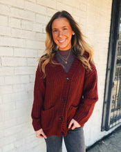 Load image into Gallery viewer, Z SUPPLY: WHITMORE OVERSIZED CARDIGAN - VELVET ROUGE
