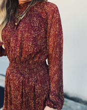 Load image into Gallery viewer, SADIE &amp; SAGE: CANDLELIGHT MOCKNECK MIDI DRESS - BURGUNDY
