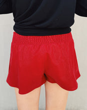 Load image into Gallery viewer, FREE PEOPLE: PARADISE FOUND SUEDE SKORT - RHYTHMIC RED
