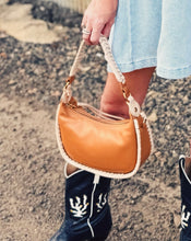 Load image into Gallery viewer, HOBO: MIA CRESCENT SMALL HOBO - WARM CASHEW
