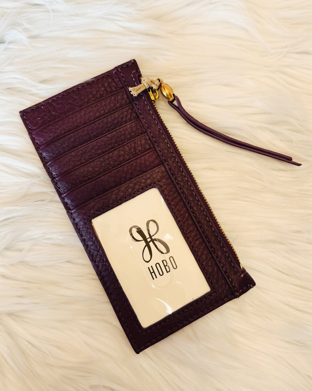HOBO: CARTE CARD CASE - MULBERRY GLAZE