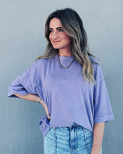 Load image into Gallery viewer, FREE PEOPLE: PERFECT OVERSIZED TEE - PLUM ASH
