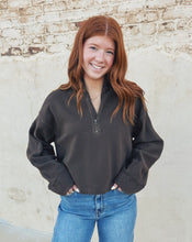 Load image into Gallery viewer, FREE PEOPLE: CELESTE QUARTER ZIP - TEAK
