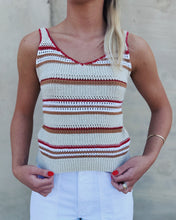 Load image into Gallery viewer, SADIE &amp; SAGE: COPPER CLOUD SWEATER TANK - MULTI
