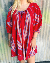 Load image into Gallery viewer, FREE PEOPLE: BOP AROUND ROMPER - SEASIDE STRIPE RED
