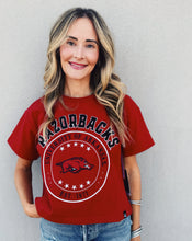 Load image into Gallery viewer, GAMEDAY SOCIAL: SAYLER STAR TEE - RED
